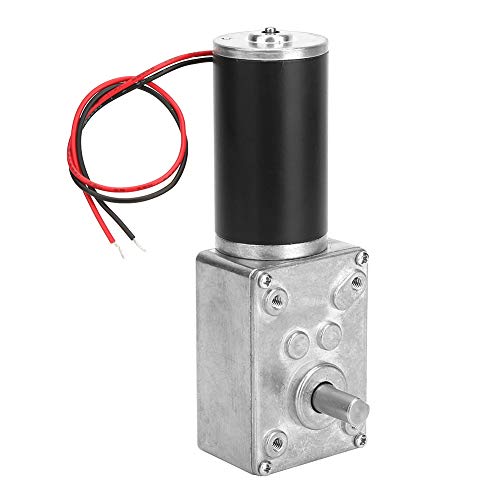 Umkehrbarer Schneckengetriebemotor, 24 V, Elektrischer Getriebemotor mit Hoher Torsion und Kugellagerdesign für Vorhangmaschinen, Werbeausrüstung (150RPM) von YUYTE