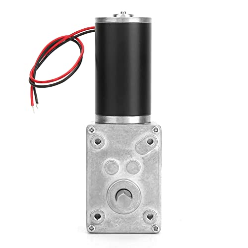Umkehrbarer Schneckengetriebemotor, 24 V, Elektrischer Getriebemotor mit Hoher Torsion und Kugellagerdesign für Vorhangmaschinen, Werbeausrüstung (30RPM) von YUYTE