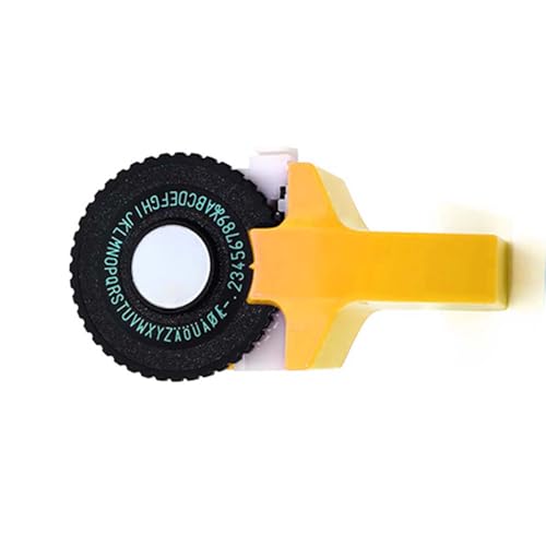 YUYTE Mini Tragbarer Manueller Etikettendrucker mit Kunststoff-PVC-9-mm-Etikettenbändern, 3D-Präge-Etikettendrucker, Schreibmaschinen-Beschriftungsmaschine für Dateien, Ordner, von YUYTE