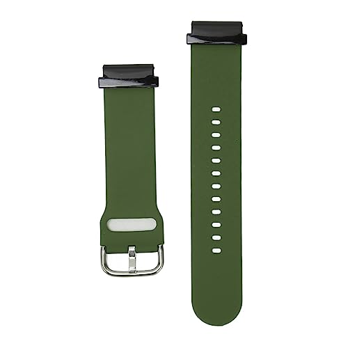 YUYTE Strapazierfähiges, Leichtes Silikon-Uhrenarmband für 7 6 5 – Stilvoller Look mit Anti-Allergie-Knopfverschluss, Bequem und Schweißfest, (OD Grün) von YUYTE