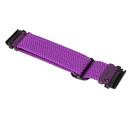 YUYTE Verstellbares Armband für 7 6 5 mit Schweißabsorbierendem Nylonband, Leicht und Atmungsaktiv, Verstellbare Schnalle und 2 Anschlüsse, Geeignet für T2 (Lila) von YUYTE