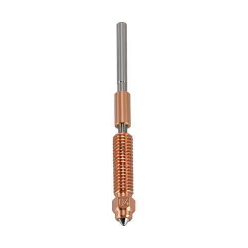K1C-Düsen, Einhorn-Schnellwechseldüse, 0,2/0,4/0,6/0,8/1,0 mm, Kupferlegierung und gehärtete Stahldüse, hochtemperaturbeständige Düsen für Ender-3 V3 K1C K1 Max 3D-Drucker (0,4 mm) von YUYUEMI