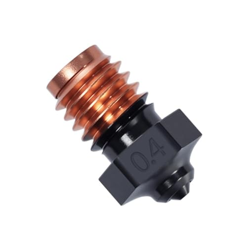 YUYUEMI 0,4 mm Siliziumkarbid-Düse für V6 Hotend hohe Wärmeleitfähigkeit, Abrieb, 3D-Drucker-Düse von YUYUEMI