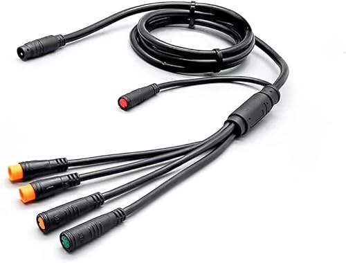 YUYUEMI 1T5 E-Bike-Anschlusskabel für Connect Elektrofahrradsteuerung/Licht/Bremse/Gas/Display, wasserdichtes E-Bike-Kabel-Umbauset von YUYUEMI