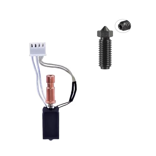YUYUEMI Kobra S1 Hotend-Kit für Anycubic Kobra S1/S1 Combo Hot End mit gehärteter Stahldüse (1 x Hot End Kit + 1 x 0,2 mm Düse) von YUYUEMI