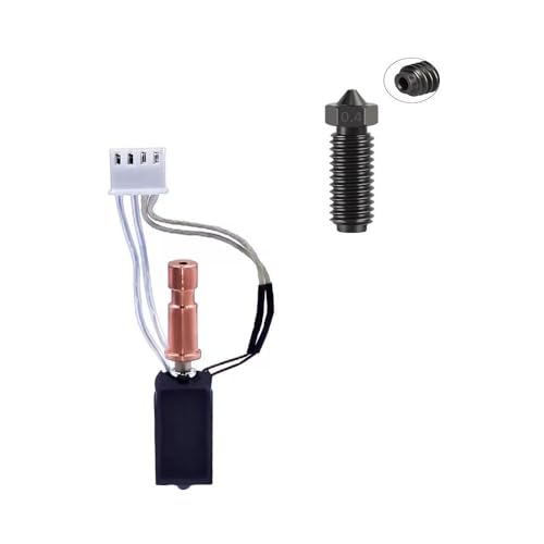 YUYUEMI Kobra S1 Hotend-Kit für Anycubic Kobra S1/S1 Combo Hot End mit gehärteter Stahldüse (1 x Hot End Kit + 1 x 0,4 mm Düse) von YUYUEMI
