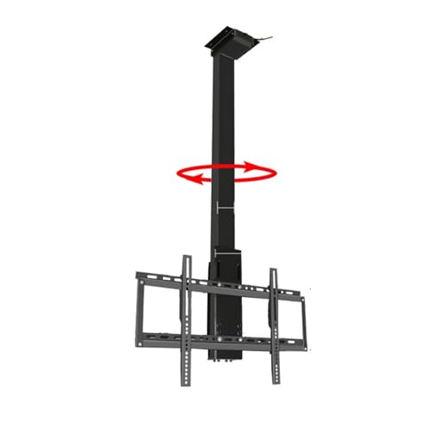 Manuell Um 360° Drehbarer TV-Lift - Verstellbare TV Deckenhalterung, Motorisierte TV Mit Motorisierter TV-Halterung Mit Fernbedienung, Passend Für Motorisierte TV-Ständer Von 32 Bis 75 Zoll von YUZDNM