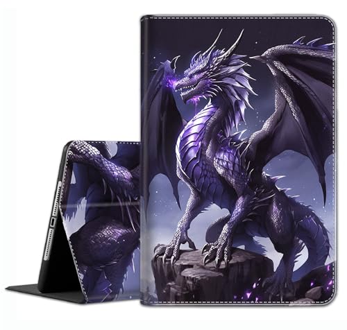 Schutzhülle für iPad (A16) 11. Generation 27,9 cm (11 Zoll) (2025), iPad 10. Generation 11 Zoll (2022), schlanke Passform, Stand-Cover mit automatischer Sleep/Wake-Funktion, Purple Dragon von YVBHCGGGF