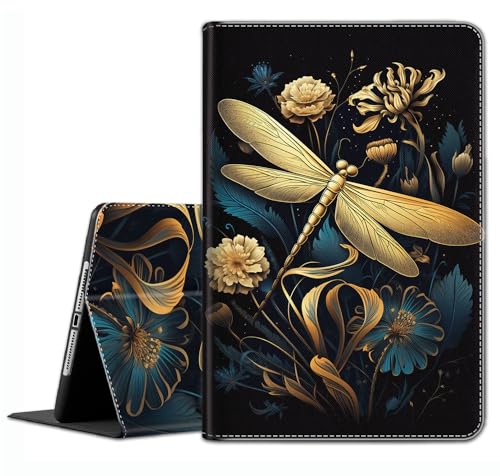 Schutzhülle für iPad (A16) 11. Generation 27,9 cm (11 Zoll) (2025), iPad 10. Generation 11 Zoll (2022), schlanke Passform, Standhülle mit automatischer Sleep/Wake-Funktion, Libelle von YVBHCGGGF