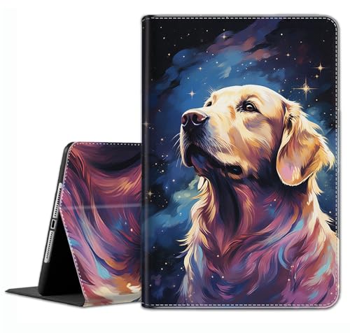 Schutzhülle für iPad (A16) 11. Generation 27,9 cm (11 Zoll) (2025), iPad 10. Generation 27,7 cm (11 Zoll) (2022), schlanke Passform, Standhülle mit automatischer Sleep/Wake-Funktion, Golden Retriever von YVBHCGGGF