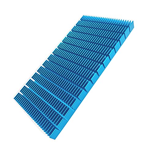 YVSPTIK Aluminium-Kühlkörper Kühlkörper Modul Kühlflosse Heizkörper Board Kühlung für Verstärker Transistoren Halbleitergeräte Blau Ton 150 mm (L) x 74 mm (B) x 10 mm (H) von YVSPTIK
