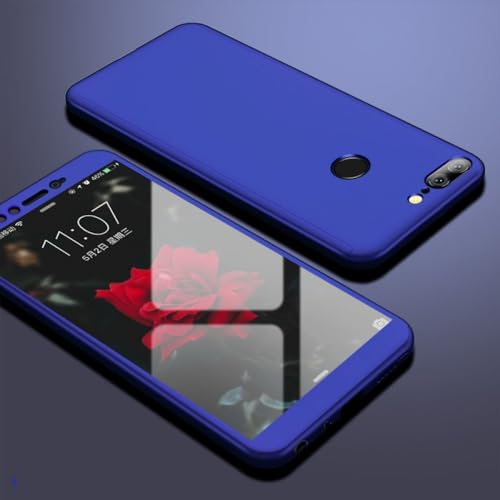 360-Grad-Vollschutz-Handyhüllen für Huawei P40 Lite P30 P20 P10 P9 Plus Mate 8 9 10 20 Pro Y5 Y6 Y7 Y9 2019 Harte PC-Rückseite, blau, für Huawei P20 Plus von YVWUNH