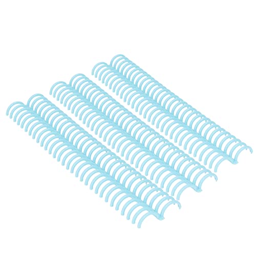 10 Stück Spiralbindungsspulen, Binderücken für Lose Blätter, 22 Mm 0,9 Zoll(Transparentes Blau) von YWBL-WH