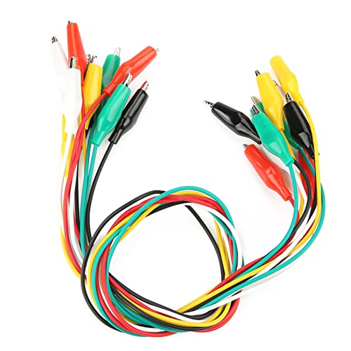 10pcs doppelendige Krokodilklemmen 50 cm Prüfdrahtklemme Drahtdurchmesser 2,5 mm / 0,1 Zoll Rot Schwarz Weiß Gelb Grün,Kabel 10pcs doppelendige Krokodilklemmen 50 cm Prüfdrahtklemme Drahtdurchmesser 2,5 mm / 0,1 Zoll Rot Schwarz Weiß Gelb Grün,Kabel von YWBL-WH