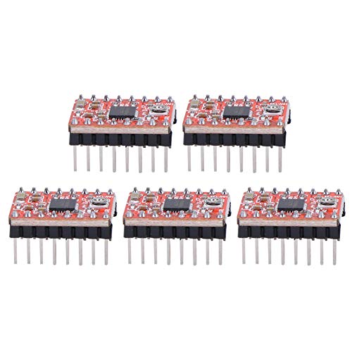 5pcs Verbesserte Stepper -Motor -Treibermodule mit Hohem Kupfergehalt für Ramps 1.4 3D Drucker: Verbesserung der Wärmeabteilung und Haltbarkeit, für eine Effiziente und Stabile Leistung, Geeignet von YWBL-WH