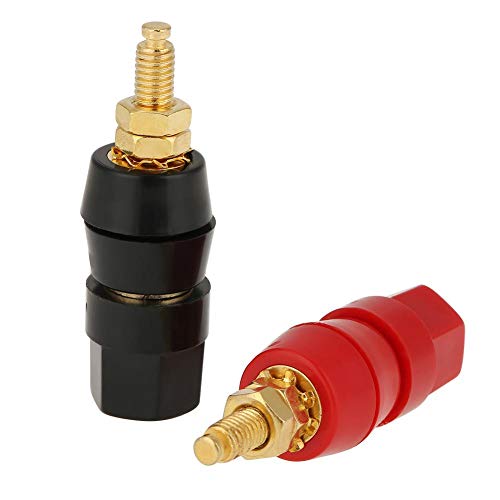 Banana Binding Post Lautsprecher Binding Post Für Bananenbuchse Adapter Stecker Schwarz Rot 4 Stücke,Elektrisches Zubehör Banana Binding Post Lautsprecher Binding Post Für Bananenbuchse Adapter Stecker Schwarz Rot 4 Stücke,Elektrisches Zubehör von YWBL-WH