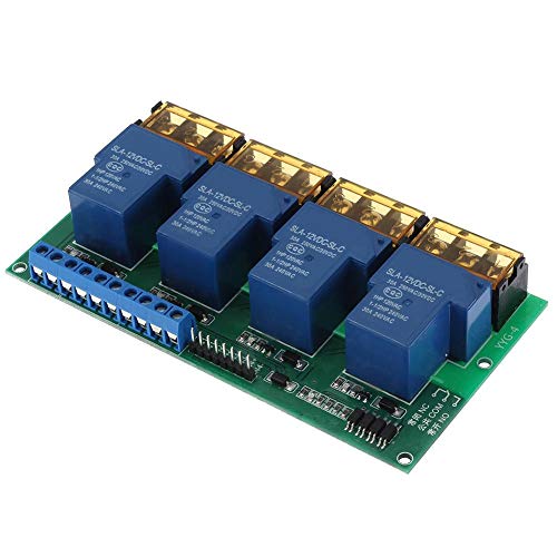 DC12V 4-Kanal-Relaismodul-Erweiterungskarte 30A für Raspberry Pi DSP AVR PIC-ARM von YWBL-WH