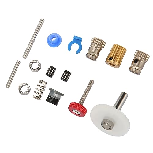 Extruder Dual Gear Hardware Kit, 15-teiliges Extruder Dual Gear Kit, Legierter Stahl für Voron 0.1 2.4 PRUSA Bowden Sherpa Extruder, 3D-Drucker Extruder von YWBL-WH