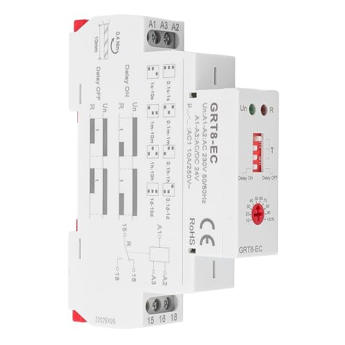 GRT8-EC Multifunktionales Zeitrelais mit LED-Anzeige, AC230V ODER AC DC24V 6A von YWBL-WH