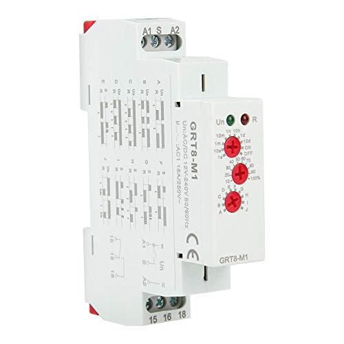 GRT8-M1 Multifunktions-Zeitrelais AC/DC 12V-240V, Verzögerungsrelais mit 10 Funktionen, Hutschienenmontage 35mm, 50Hz-60Hz GRT8-M1 Multifunktions-Zeitrelais AC/DC 12V-240V, Verzögerungsrelais mit 10 Funktionen, Hutschienenmontage 35mm, 50Hz-60Hz von YWBL-WH