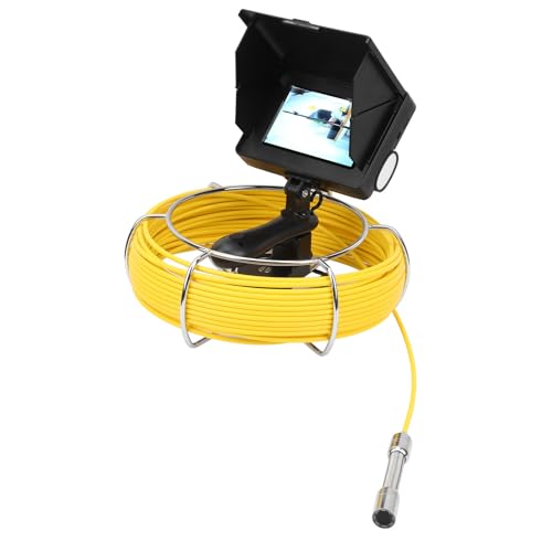 Industrial Rohrabwasserkanal Inspektion Videokamera 5in IP68 Wasserdicht mit 8 LED -Licht für Hausbesitzer und Rohrreparaturen (F5P17-30M) von YWBL-WH