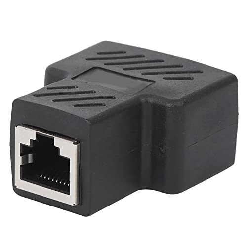 Kabeladapter, 5 Stück, Netzwerk-Splitter, Netzwerkkabel, RJ45, 1 in 2, Drei-Wege-Adapter, Stecker, Splitter, Drahtverlängerung, Schwarz, Powerline-Netzwerkadapter von YWBL-WH