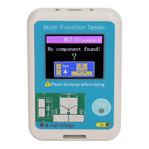 Multifunktion Ale Tester Set ABS Bunte Anzeige TFT Hintergrund Beleuchtung Transistor Tester Tester von YWBL-WH