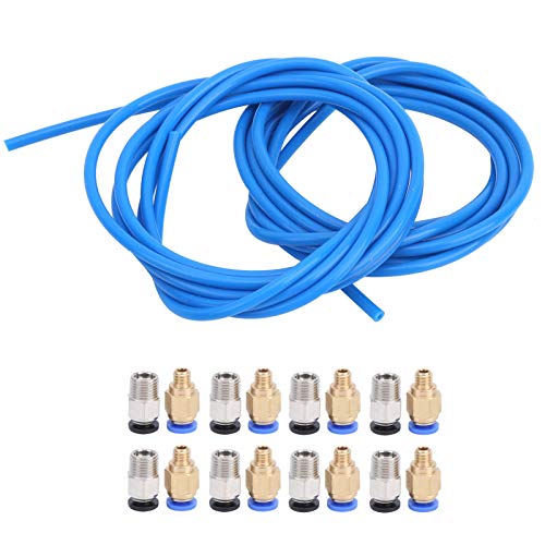 PTFE Tube 3D -Druckerzubehör Heizbeständiges Blaues Rohr für Ein 1,75 -mm Filament für Alle Druckermodelle und geräte mit 8 M10 und 8 M6 Pneumatischen Steckern, 2x2m Blaue Röhren Geeignet für 3D PTFE Tube 3D -Druckerzubehör Heizbeständiges Blaues Rohr für Ein 1,75 -mm Filament für Alle Druckermodelle und geräte mit 8 M10 und 8 M6 Pneumatischen Steckern, 2x2m Blaue Röhren Geeignet für 3D von YWBL-WH