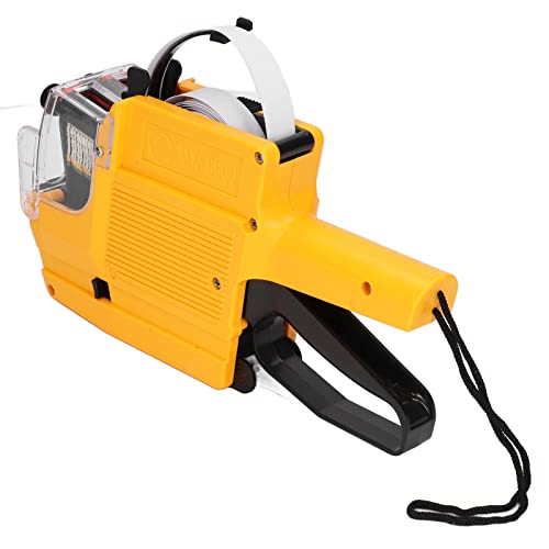 Preisschildpistole mit 10 Ziffern und 2 Zeilen für die Büroorganisation Im Einzelhandel (Yellow) von YWBL-WH
