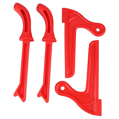 Sicherheits-Push-Stick-Set Handschutz für Tischkreissägen Bandsägen Tischlerwerkzeuge, 4er-Pack(rot) von YWBL-WH