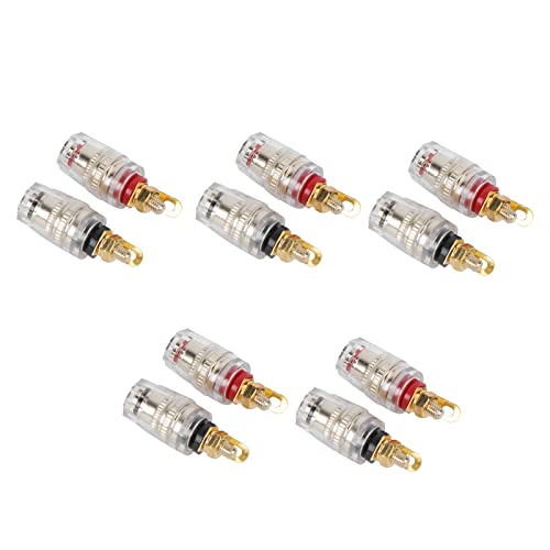 YWBL-WH 10 Stück vergoldete Bananenstecker für Verstärker Lautsprecher Anschluss Anschluss und Kabel Audio Video Stecker und Adapter, Terminals von YWBL-WH