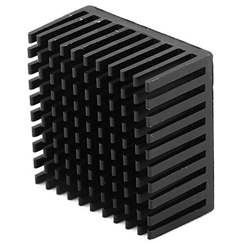 YWBL-WH 5PCS Aluminium-Kühlkörpermodul Kühlkörper-Kühlrippe Kühlerkühlerrippe, Leicht mit Hoher Wärmeleitfähigkeit für Raspberry Pi, Set-Top-Box, LED, Router, CPU (Black) von YWBL-WH