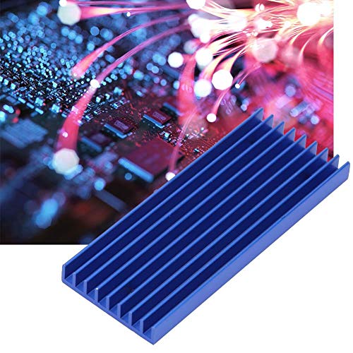 YWBL-WH Aluminium Kühlkörper Drei Löcher Leiterplatte Kühlrippe Kühlkörper Kühler Chip Kühlkörper für CPU Elektronischer Chip Router 71,5 × 28 × 6mm, Kühlkörper von YWBL-WH