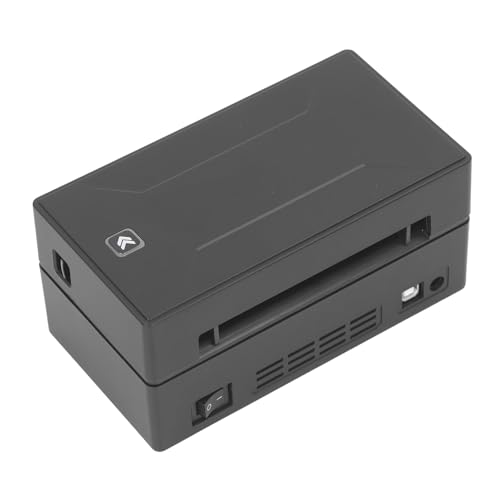 YWBL-WH Thermo-Etikettendrucker, Thermo-Etikettendrucker AC100-240 V, Kabelloser USB-kabelgebundener Tragbarer Versandetikettendrucker für Kleine Etikettendrucker (EU-Stecker) von YWBL-WH
