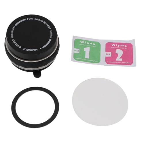 YWBL-WH Vakuumsaugmagnetische Telefonhalter Rotierbare Faltbare Halterung für Auto -Armaturenbrettdesktop (Black) von YWBL-WH