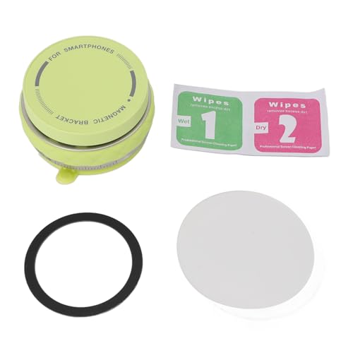 YWBL-WH Vakuumsaugmagnetische Telefonhalter Rotierbare Faltbare Halterung für Auto -Armaturenbrettdesktop (Leuchtendes Grün) von YWBL-WH