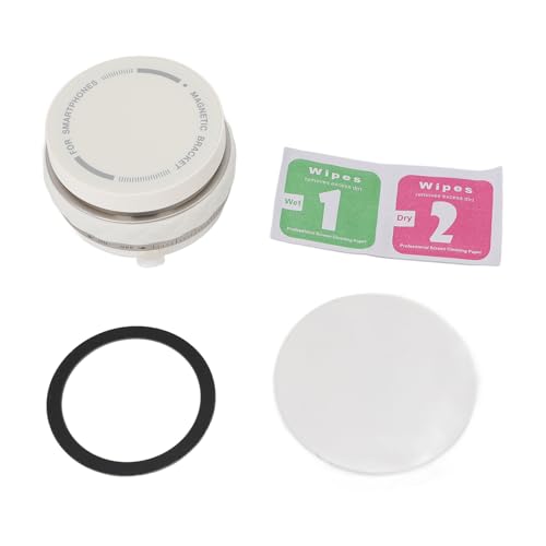 YWBL-WH Vakuumsaugmagnetische Telefonhalter Rotierbare Faltbare Halterung für Auto -Armaturenbrettdesktop (White) von YWBL-WH