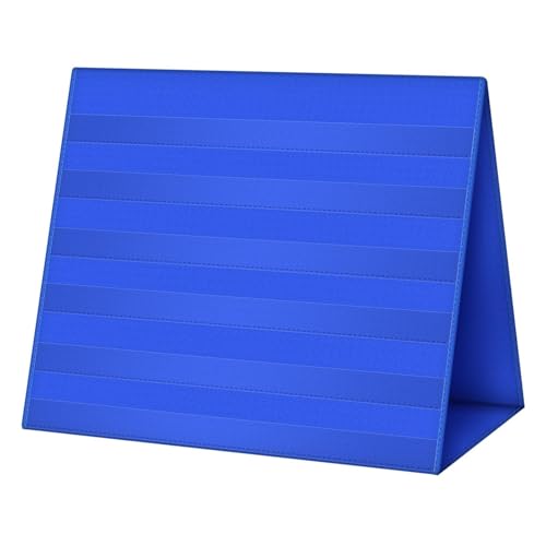 YWJLQH Desktop Kartenanzeige für Lernmaterialien, Faltbarer Kartenhalter für Kinder, Blau von YWJLQH