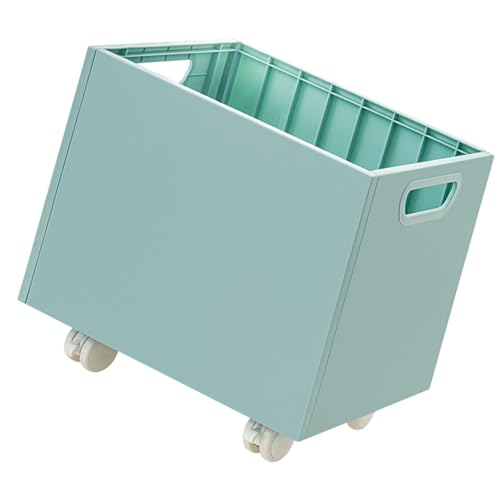 YWJLQH Untertisch Buchorganizer mit Rädern, praktische Datei Box für Zuhause, Blau YWJLQH Untertisch Buchorganizer mit Rädern, praktische Datei Box für Zuhause, Blau von YWJLQH