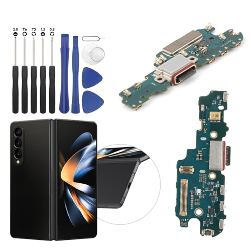 Dock-Anschluss für Samsung Galaxy Z Fold4, Ladeanschluss, Flexkabel, Ersatz für Z Fold 4 5G F936U, USB-Ladegerät, Dock-Board-Anschluss mit Werkzeug, Schwarz Dock-Anschluss für Samsung Galaxy Z Fold4, Ladeanschluss, Flexkabel, Ersatz für Z Fold 4 5G F936U, USB-Ladegerät, Dock-Board-Anschluss mit Werkzeug, Schwarz von YWLRONG