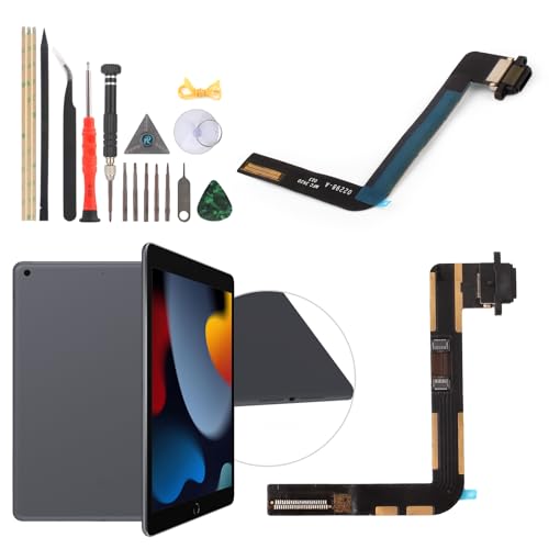 Ersatz für iPad 9 9th Gen 2021 Ladeanschluss Dock Connector für 9 9th Gen A2602 A2603 A2604 A2605 Ladeanschluss Ersatz USB Ladegerät Board Flex Kabel Montagezubehör mit Reparaturwerkzeugen von YWLRONG