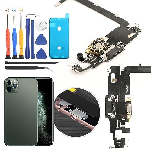 Ersatz für iPhone 11 Pro Max Ladeanschluss Dock Connector für iPhone 11 Pro Max Ladeanschluss Ersatz USB Charger Board Flex Kabel Montagezubehör mit Reparaturwerkzeugen Ersatz für iPhone 11 Pro Max Ladeanschluss Dock Connector für iPhone 11 Pro Max Ladeanschluss Ersatz USB Charger Board Flex Kabel Montagezubehör mit Reparaturwerkzeugen von YWLRONG