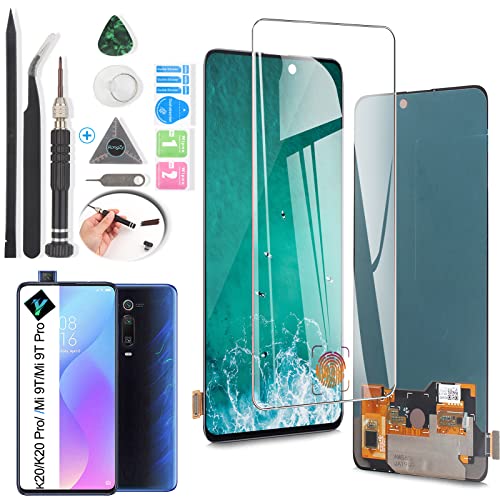 YWL- US OLED LCD Display Touch Digitizer Bildschirm für Xiaomi Mi 9T/Mi 9T Pro/Redmi K20/K20 Pro mit Werkzeug (schwarz) von YWLRONG