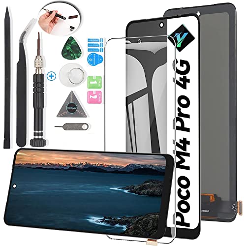 YWLRONG Display für Xiaomi Poco M4 Pro 4G Bildschirm Ersatz Touch LCD Display Digitizer Assembly für 2201117PI 2201117PG mit Werkzeug YWLRONG Display für Xiaomi Poco M4 Pro 4G Bildschirm Ersatz Touch LCD Display Digitizer Assembly für 2201117PI 2201117PG mit Werkzeug von YWLRONG
