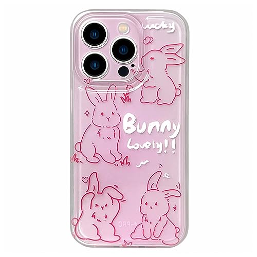 Gelber Hase Handyhülle Kompatibel mit iPhone 11, Niedliche 3D Korea Schöne Kaninchen Karotte Cartoon Hülle mit Kaninchen Halt Ständer für Frauen Mädchen von YWYUHE