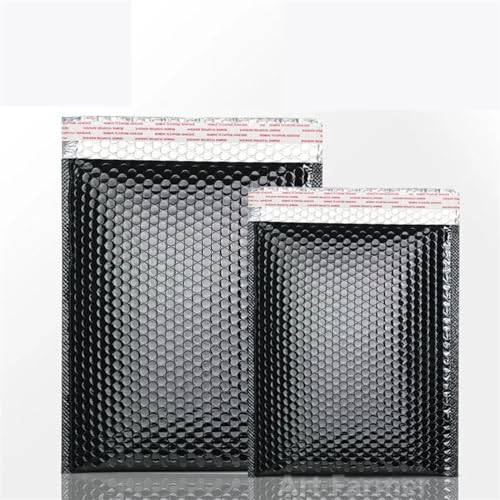 Bubble Mailer 100 Pcs Gift Envelopes Bags for Packaging Bubble Mailers Padded Envelopes Waterproof Packaging Bags Thicken Postage Bag(Black,15 * 20cm) von YXADGML