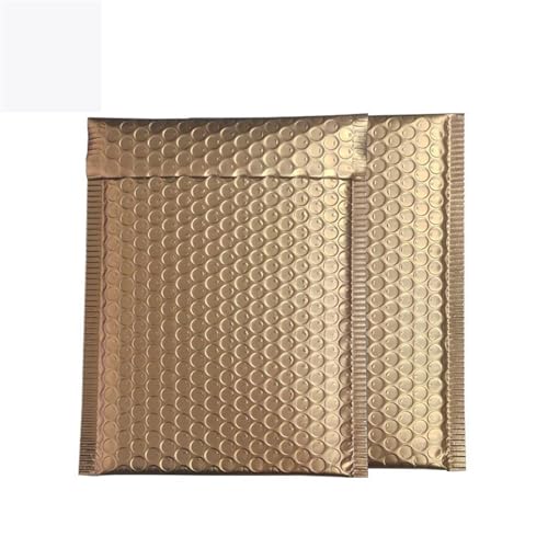 Bubble Mailer 100 Pcs Gift Envelopes Bags for Packaging Bubble Mailers Padded Envelopes Waterproof Packaging Bags Thicken Postage Bag(Dark gold,15 * 20cm) von YXADGML