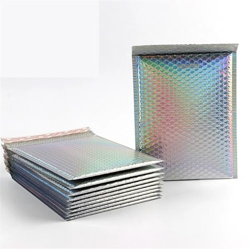 Bubble Mailer 100 Pcs Gift Envelopes Bags for Packaging Bubble Mailers Padded Envelopes Waterproof Packaging Bags Thicken Postage Bag(Rainbow,13 * 15cm) von YXADGML