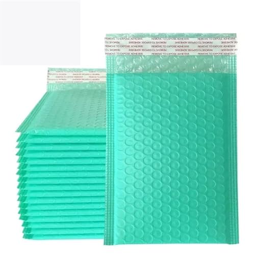 Bubble Mailer 100pcs Bubble Seal Padded Business Envelopes Packaging(Green,15 * 18cm) von YXADGML