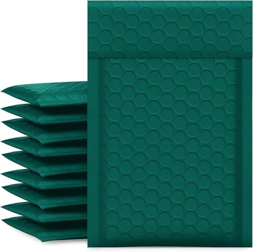 Bubble Mailer 50pcs Green Bubble Mailing Envelopes Polyethylene for Packaging Ziplock Bags Bubble Cushion(100 pcs 20.5X 28) von YXADGML